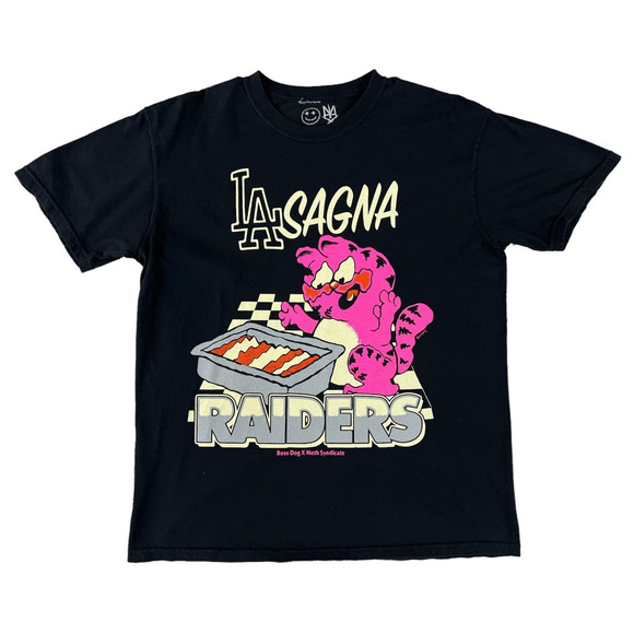 Boss DogxMeth Syndicate Black Raiders Crewneck Short Sleeve T-Shirt‎ Size Large - Picture 1 of 6